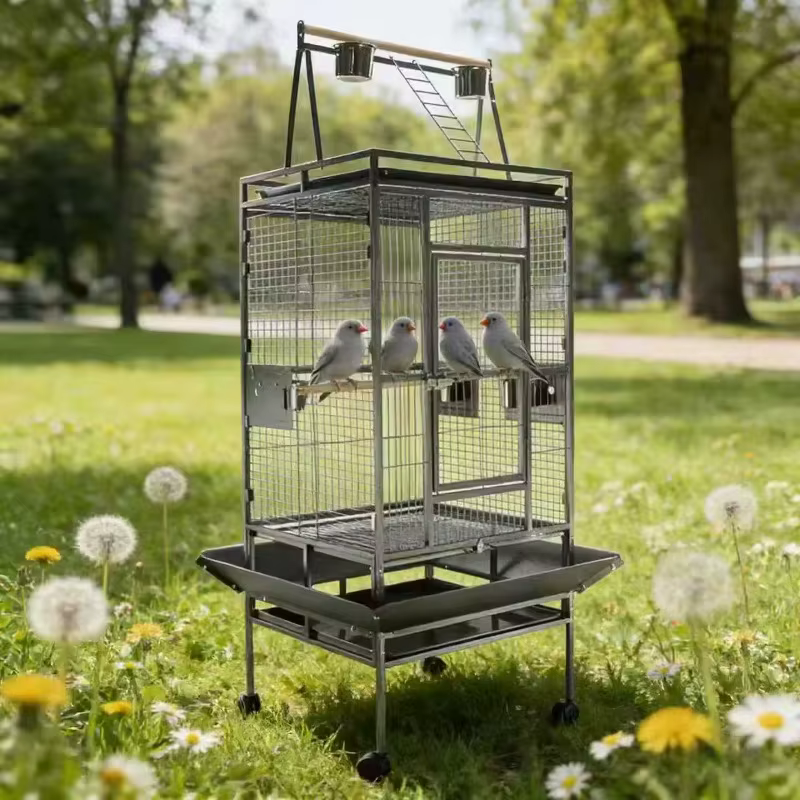 2026 Bird Cage Bird Breeding Cage Large Bird Cages Multifunctional Clear Parrot Cage Clean Jaulas Para Pajaros — image 1