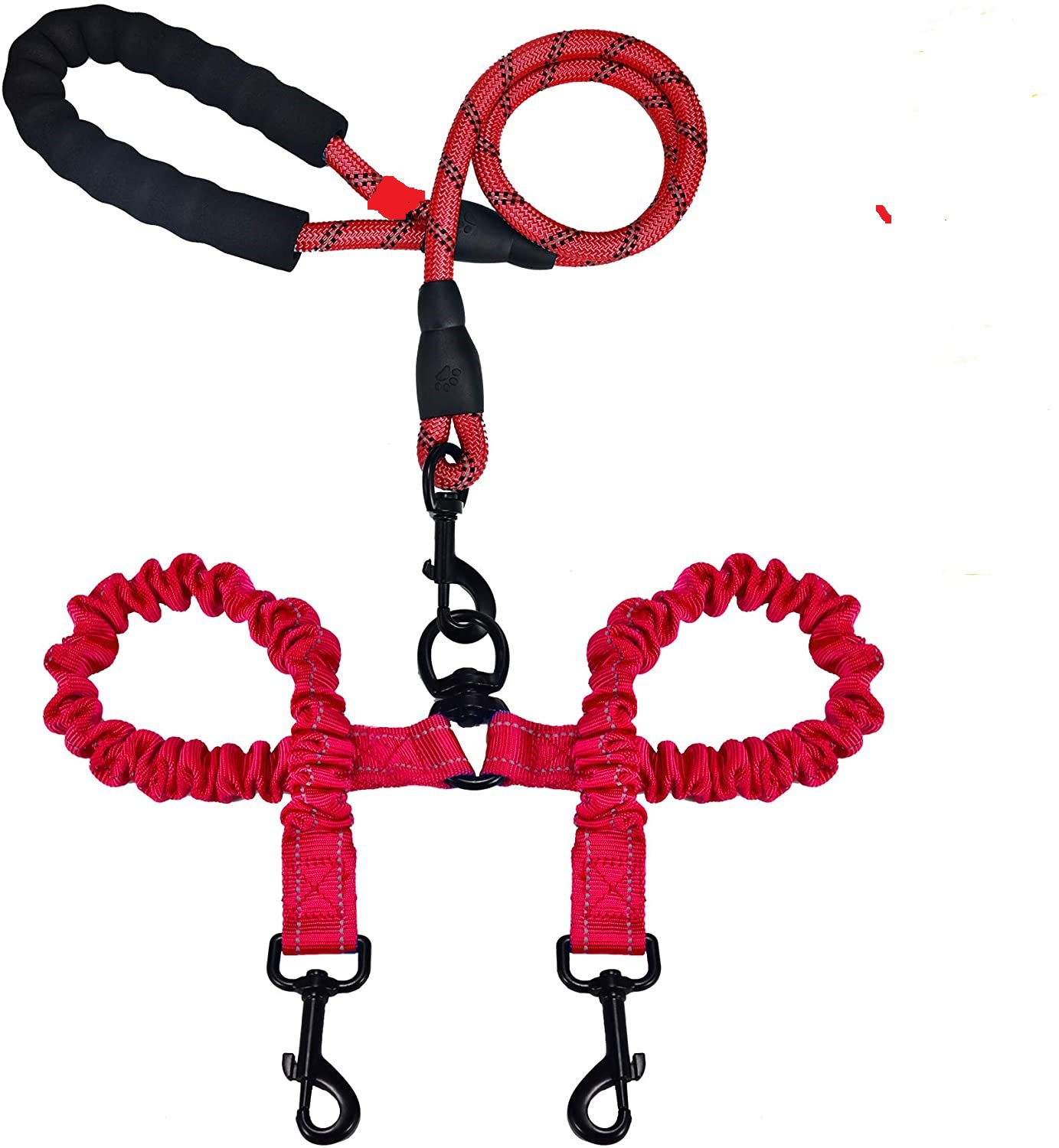 Explosion-Proof Double-Headed Pet Leash Luminous Pet Double-Headed Dog Leash One Drag Two Large Dog Leash — image 5