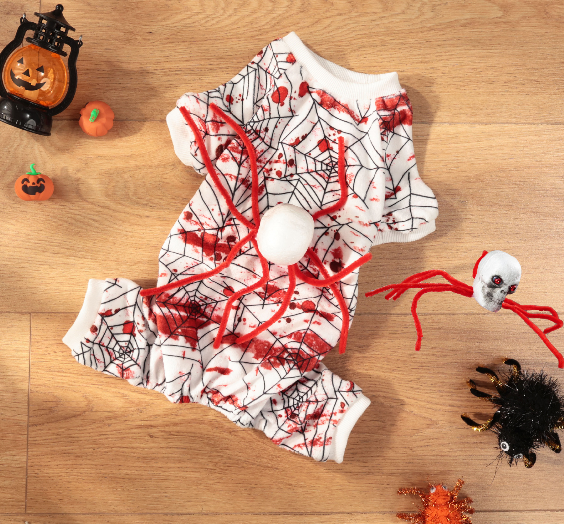 Disfraz de Halloween para Perros: Ropa de Cuatro Patas con Araña Sanguinaria Pequeño Tamaño — imagen 7