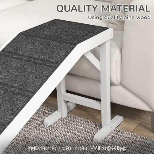 Ramp For Dog Bed, Pet Ramp For Dog With Non-slip Carpet And Top Platform — imagen 6