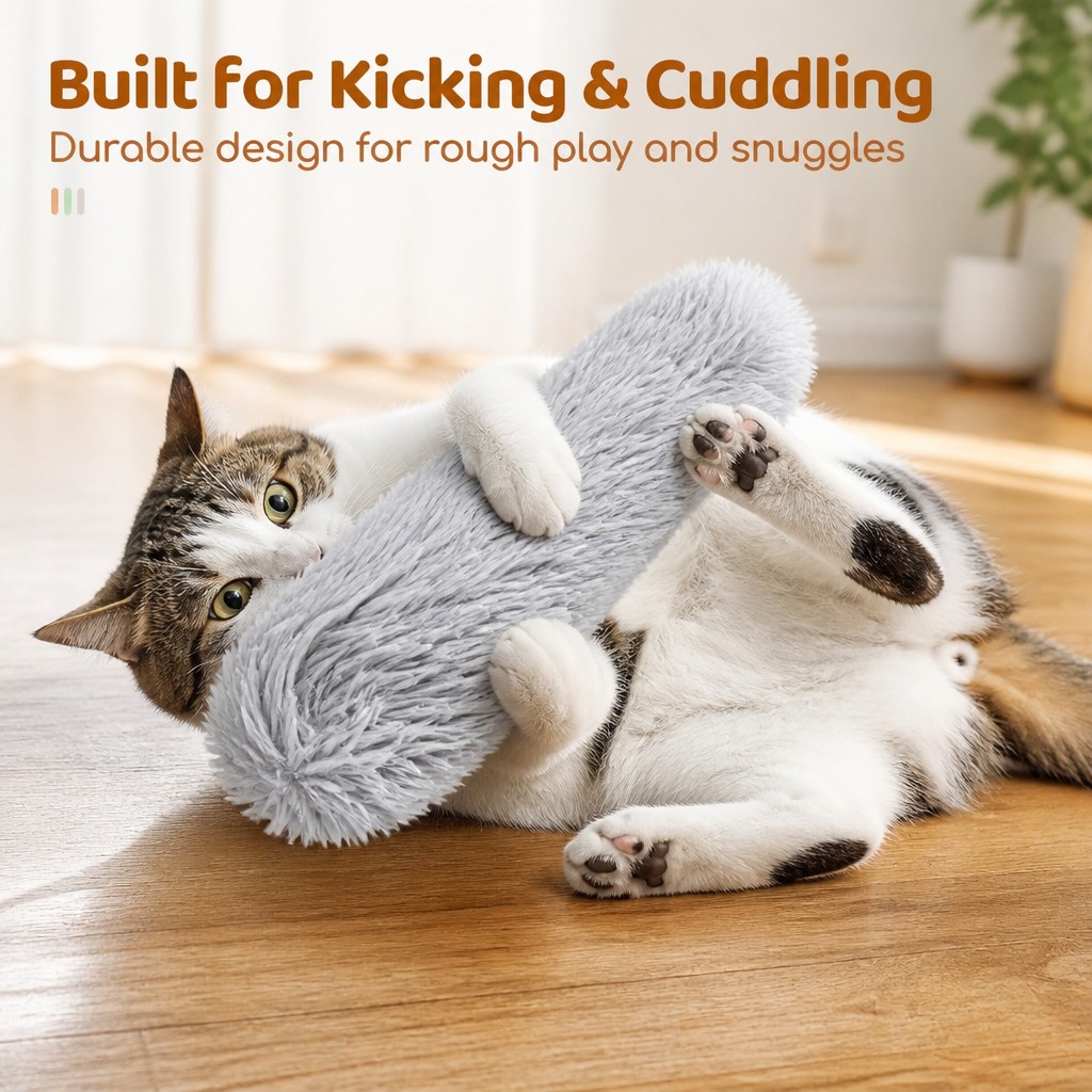 3 Pack Catnip Kicker Toys For Indoor Cats, Soft Plush Cat Kick Stick With Crinkle Paper, Interactive Cat Toy To Stimulate Hunting Instinct, Relieve Boredom — image 5