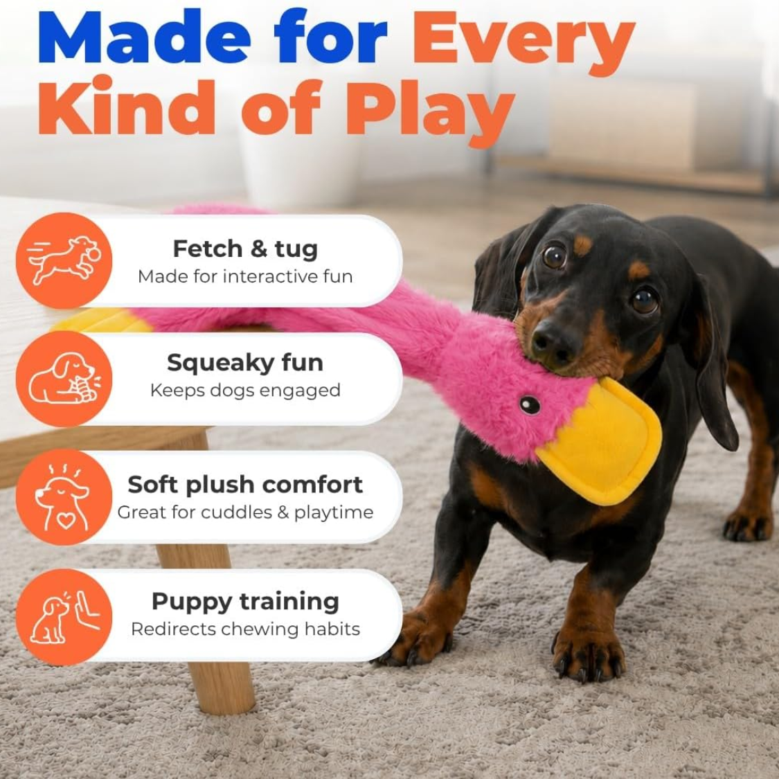 Best Pet Supplies Juguete Masticable Interactivo con Sonido para Perros, Ideal para Perros que Muerden, Perros Pequeños, Medianos y Grandes, y Amantes de Traer la Pelota — imagen 4