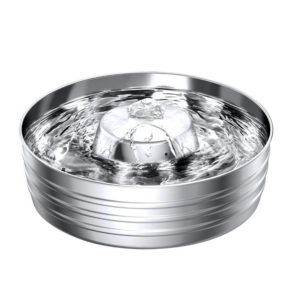 Stainless steel pet water dispenser, English neutral cat water dispenser, dog water dispenser — image 3