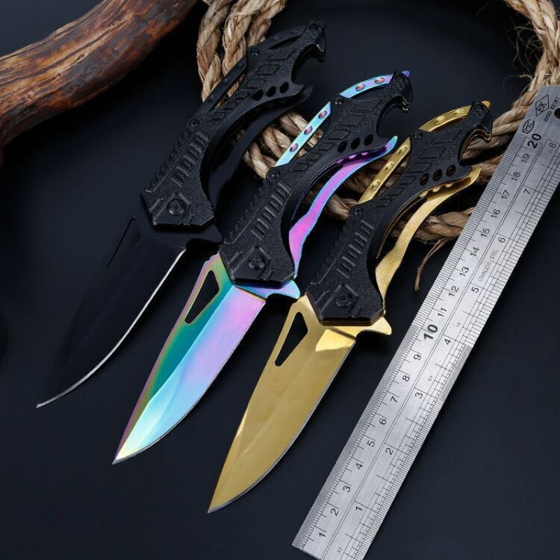 Cuchillo Plegable de Supervivencia para Exterior, Táctico, Pocket, Camping, Senderismo, Caza y Pesca — imagen 4