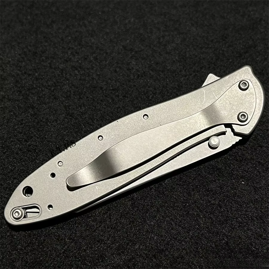 Ks1660 Ken Onion Leek Assisted Flipper Knife 3" Bead Blast Plain Blade Outdoor Camping Hunting Survival EDC Pocket Knife — image 2