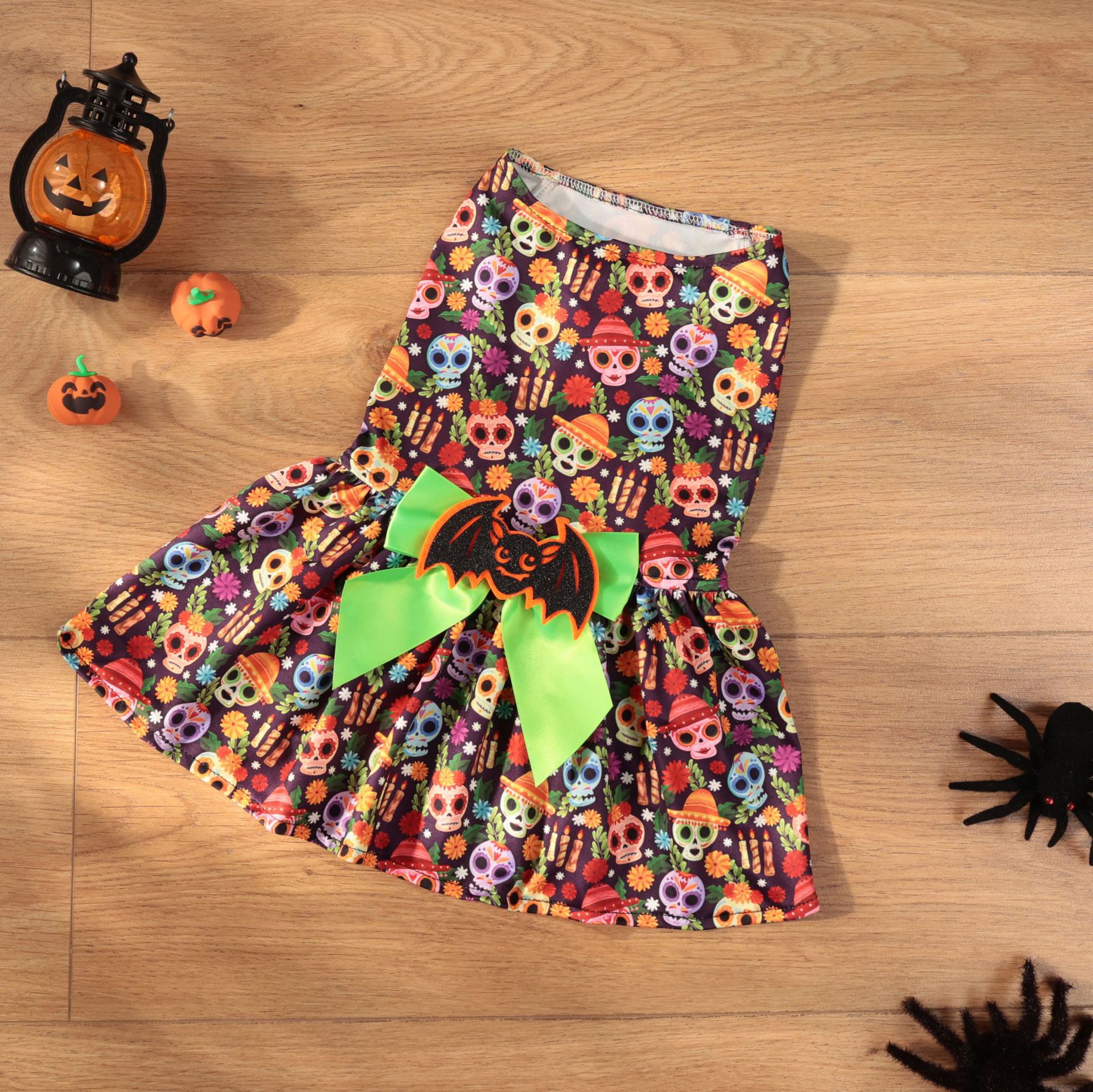 Halloween Pet Dog Costume Skull Bat Blood Drop Dress — image 7