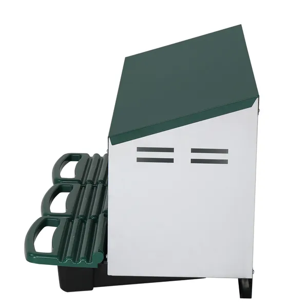 3 Compartment Roll Out Chicken Nesting Box With Plastic Basket, Egg Nest Box Chicken Laying Box Hens Chicken Coop Box, Green — imagen 4