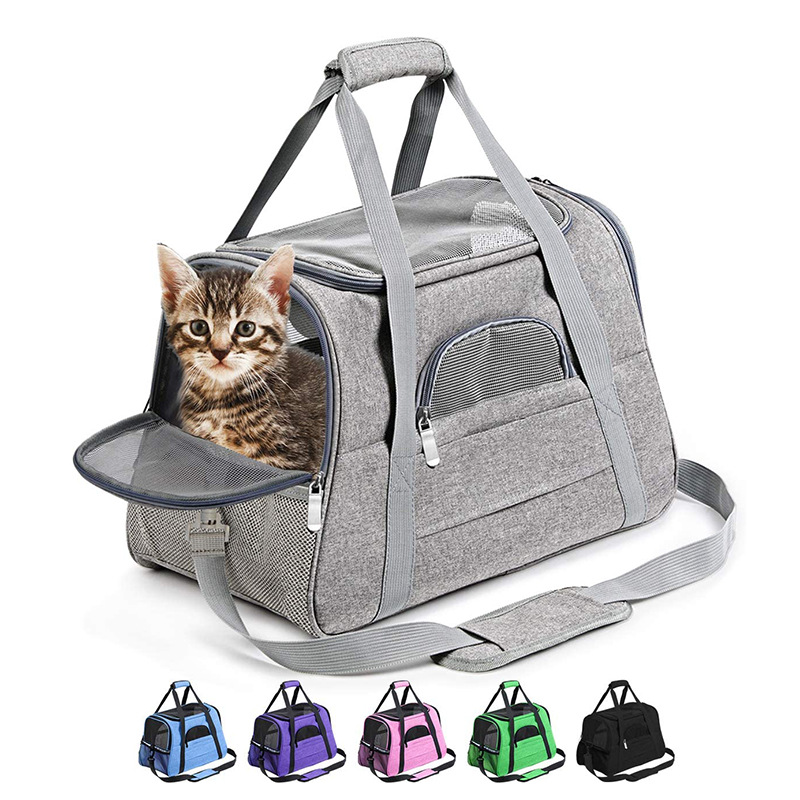 Pet Bag Portable Cat Backpack Simple And Breathable Pet Bag Crossbody Pet Bag Pet Car Bag — image 1