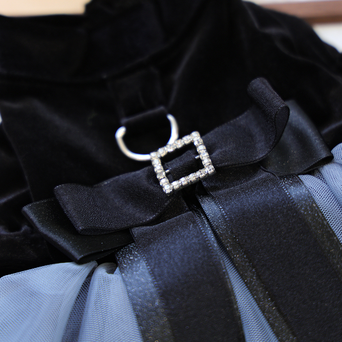 Pet Clothes Spring Autumn Small Dog Puppy Holiday Party Costume Dark Series Phantom Wedding Dress — image 5