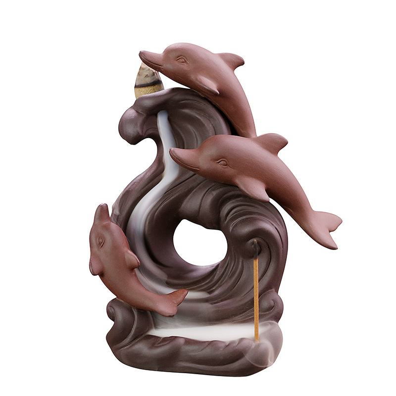 Nordic Style Dolphin Backflow Aromatherapy Furnace Ornament — image 5