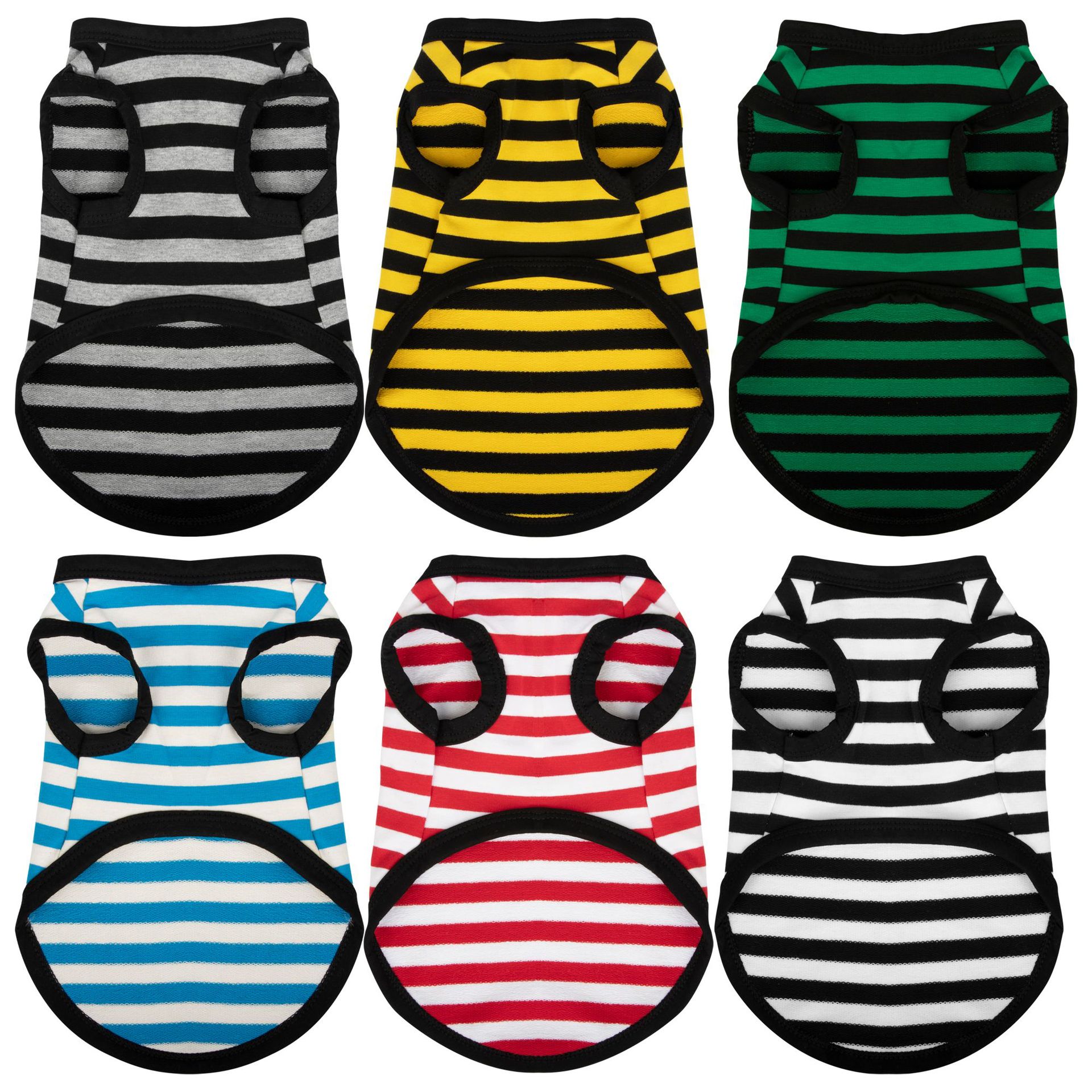 Vestido de Verano de Coton Ligero con Rayas para Perros — imagen 14