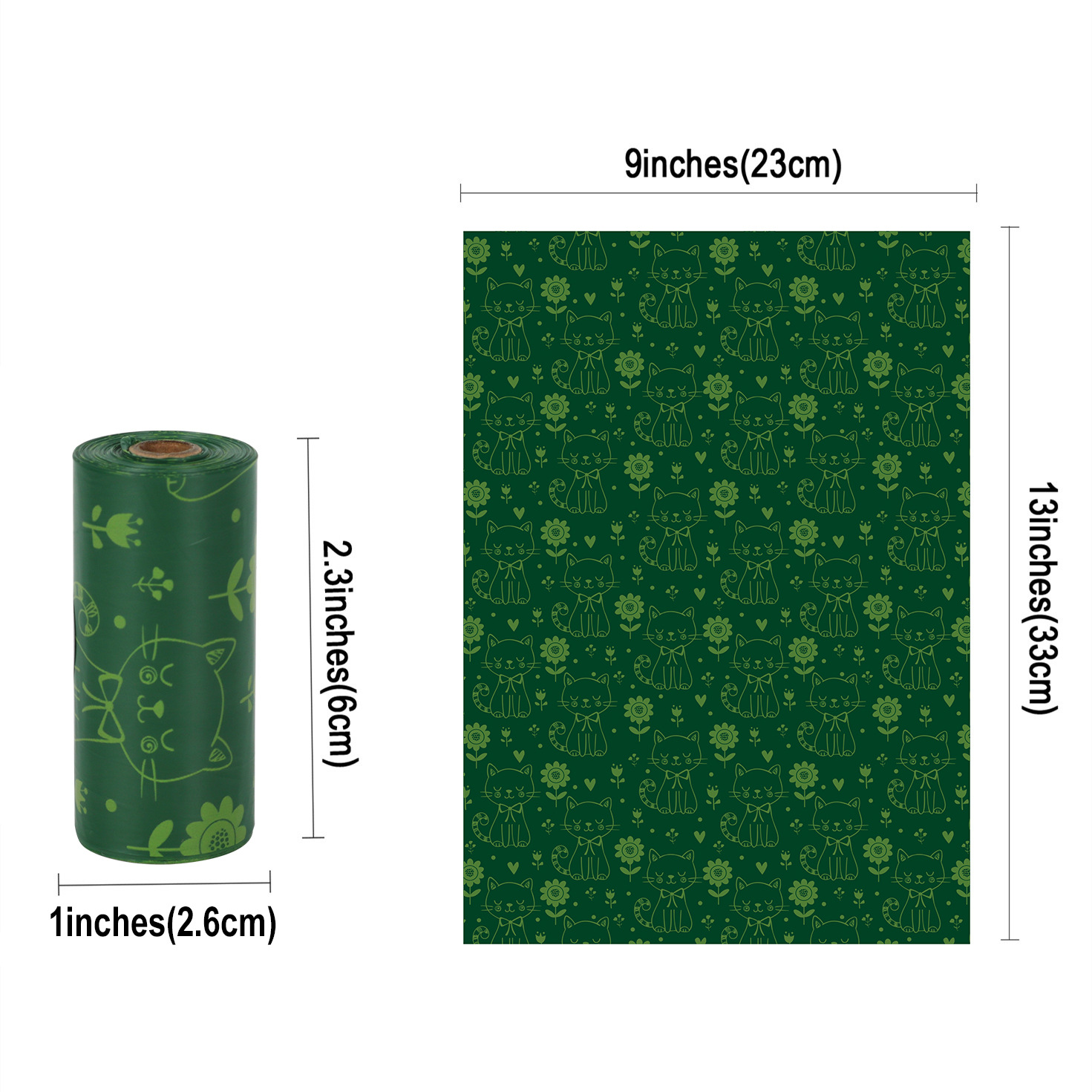 40 rolls of biodegradable pet garbage bag dog litter bag lemon fragrance fecal bag — image 5