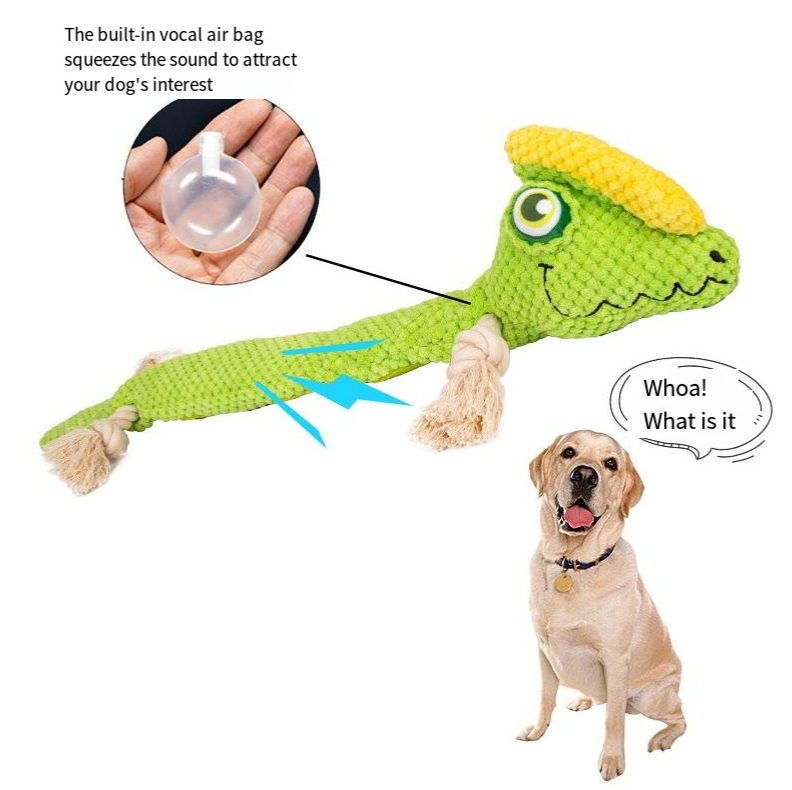 Juguetes interactivos para perros con sonido y resistencia a mordeduras, limpieza dental y rompecabezas oculto para perros grandes — imagen 2