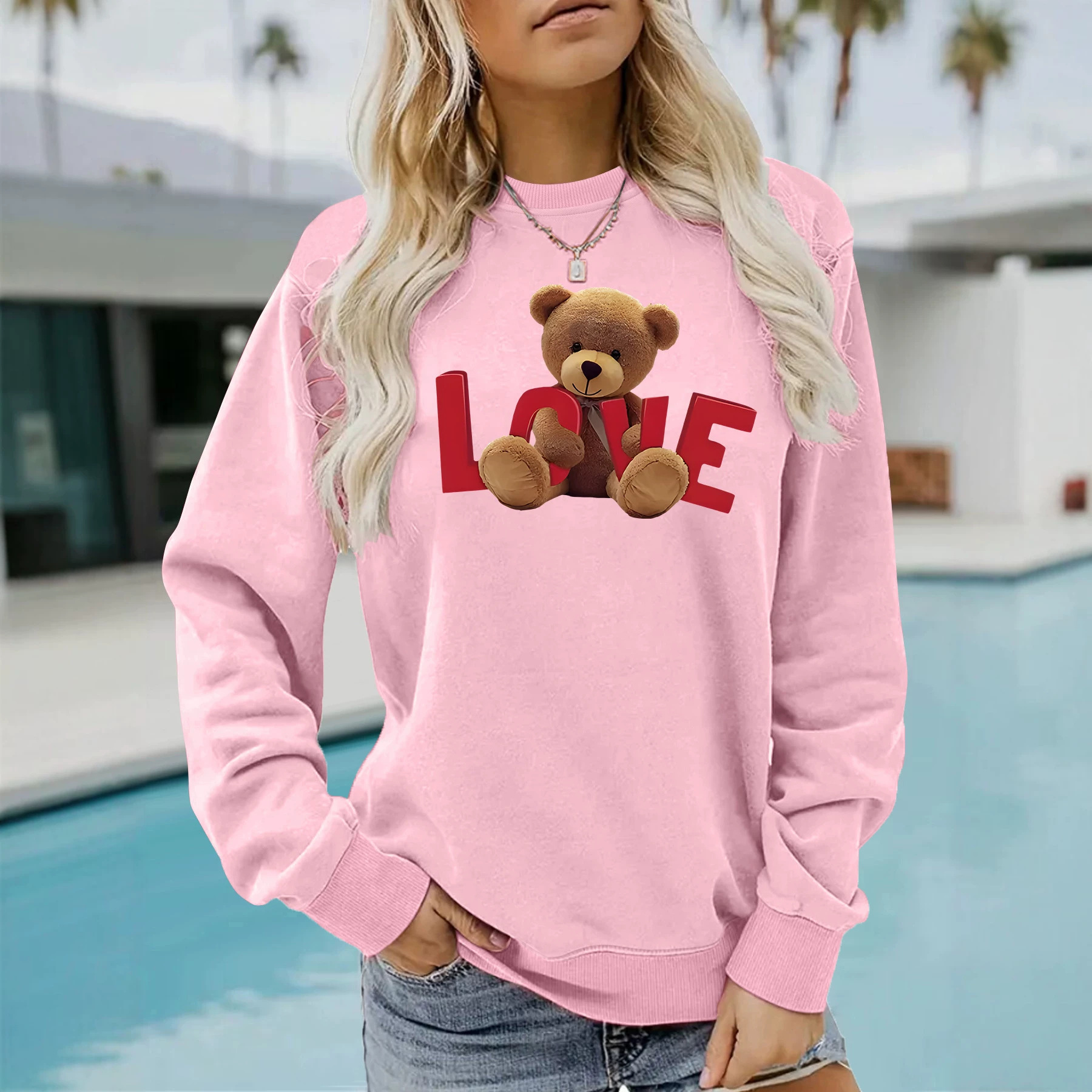 Little Bear Doll Valentine's Day Hoodie — image 3