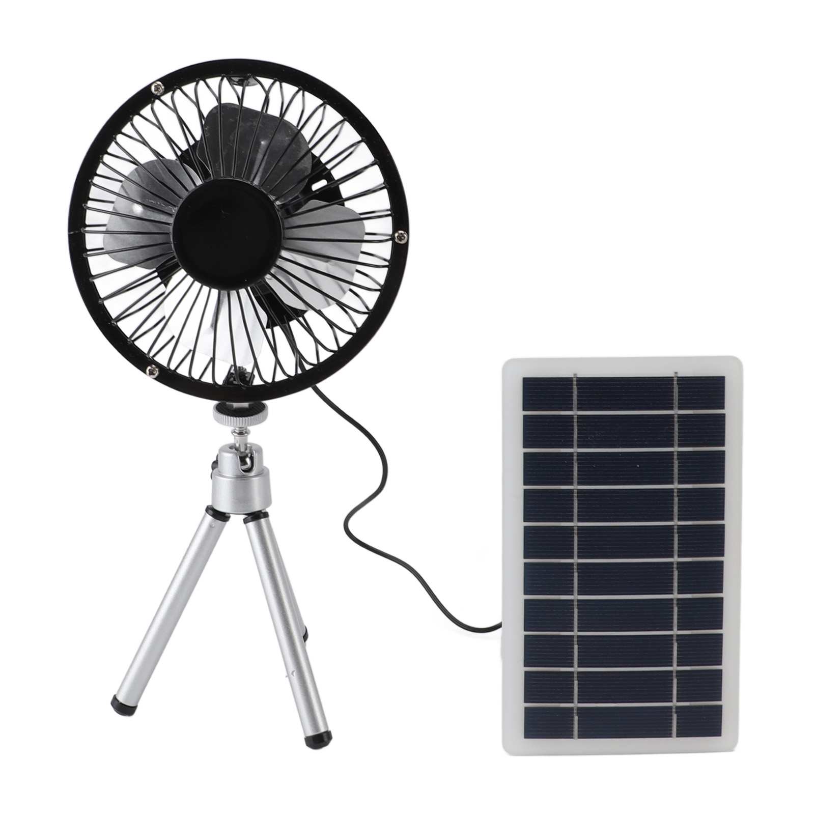 Kit de Ventilador Solar con Paneles Monocristalinos de Silicio de 10W para Hogares de Mascotas, Galineros y RV con Soporte — imagen 1