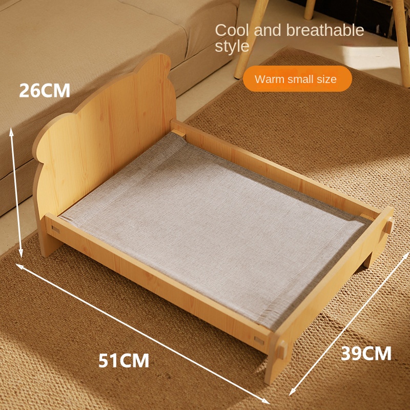 Cat Bed Universal Pet Bed Pet Nest Dog Nest Removable Solid Wood Bed Cute Kitten Princess Bed Pet Supplies — image 8