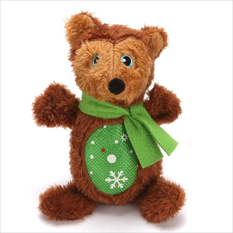 Christmas Santa Claus Pet Dog Toys Chew Squeaker Pet Plush Toys For Dogs Cute Biting Rope Sound Toys — image 9