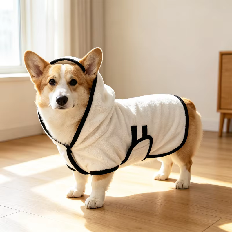 Toalla de Baño para Mascotas: Manta Secadora para Perros y Gatos, Envoltura de Grooming Suave, Transpirable, Secado Rápido, Absorbente, Microfibra, Todo el Año, Color Sólido, Cachorro — imagen 1