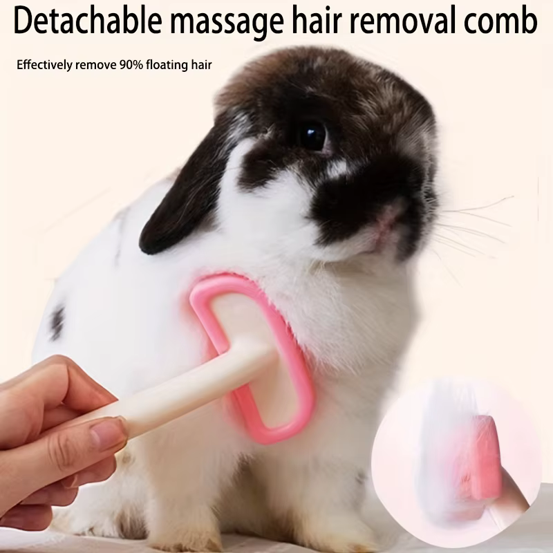 Cepillo de Masaje para Conejos y Roedores - Eliminador de Pelos Desmontable — imagen 1