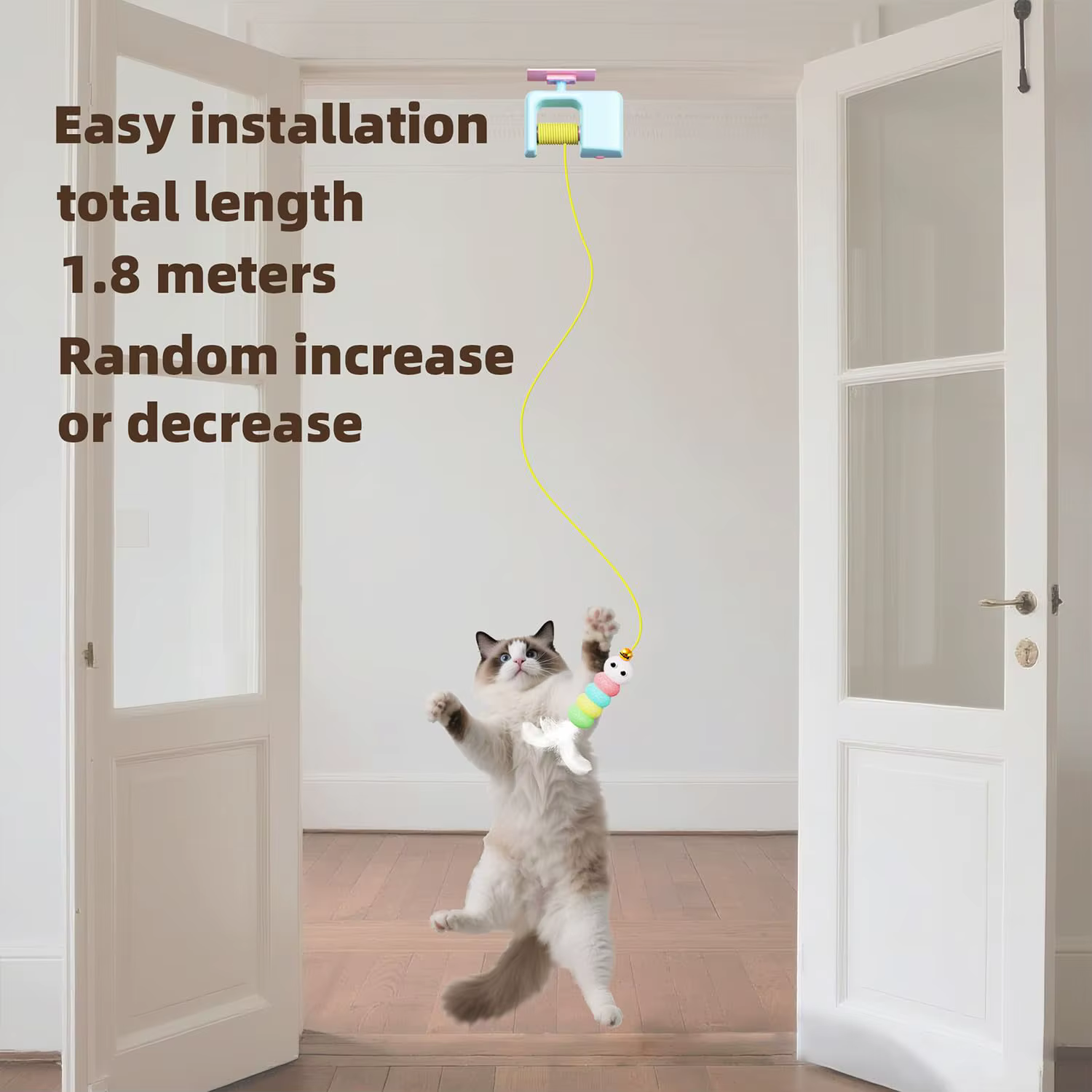 Caterpillar and Flying Bird Suitable for Self-playing Pet Chasing Toys Interactive Cat Toys for Indoor Cats Hanging Automatic — image 6