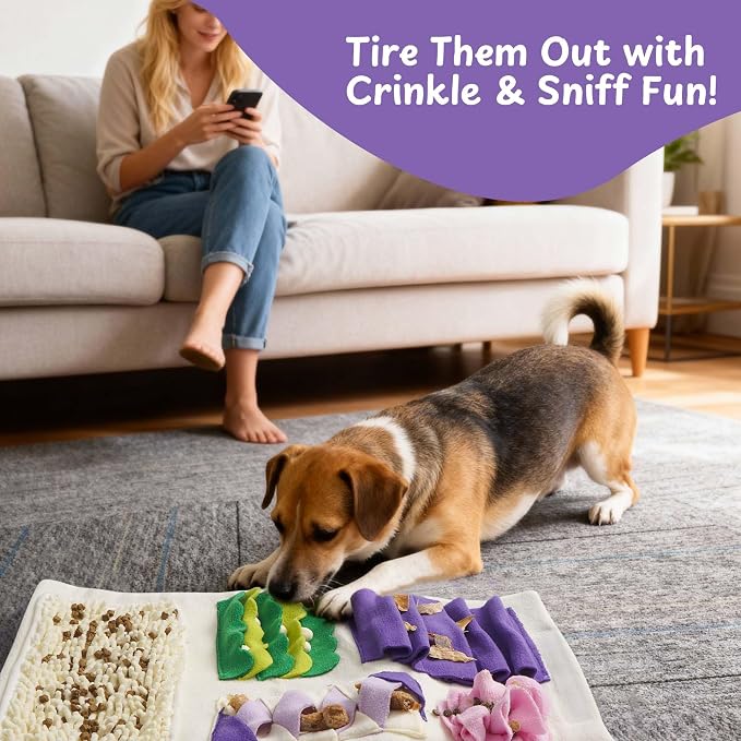 Blueberry Cake Snuffle Toy For Dogs And Puppies, Crinkle Hide-and-Seek Puzzle Enrichment Toy For Small And Medium Dogs — image 6