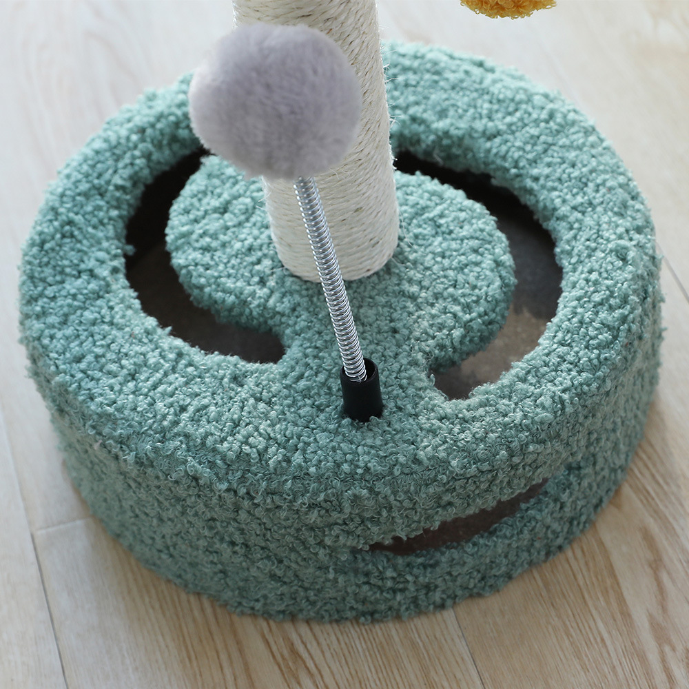 Juguetes Divertidos para Gatos - Tablero de Rasguñado y Árbol Multifuncional con Columna de Rasguño para Kitten y Mascotas — imagen 2