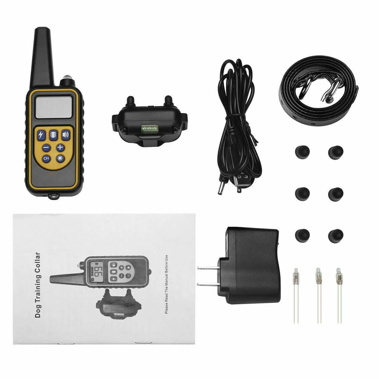 Cinturón de Adiestramiento para Perros con Control Remoto a Batería Recargable - Entrenador de Choque Hidrófugo para Mascotas — imagen 2