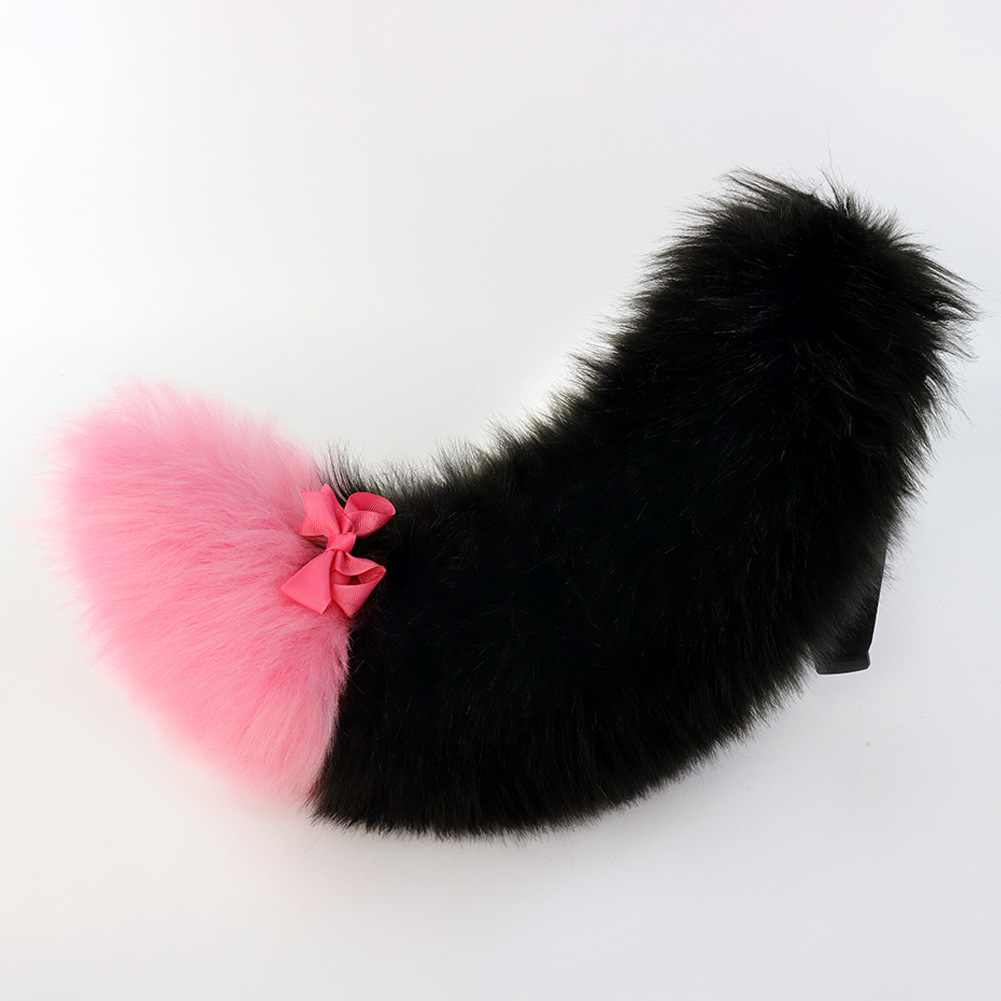 Cola de Animal para Manualidades de Halloween - Pluma Suave Multicolor Realista - Cola de Perro Lolita, Zorro o Accesorio de Convención — imagen 11