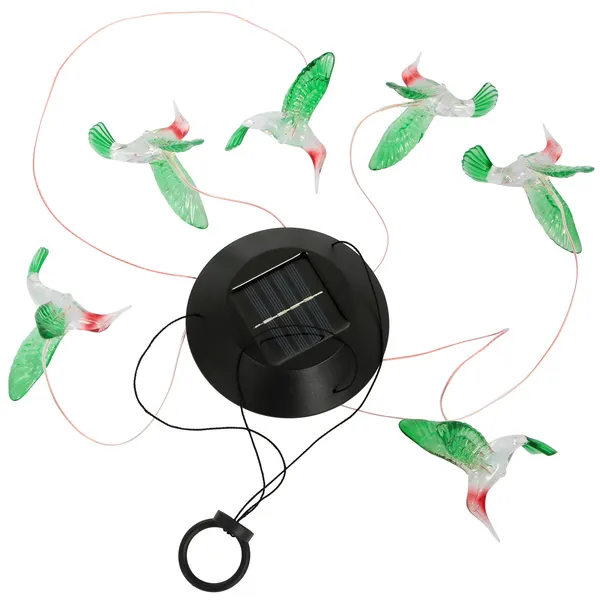 Lámparas de String Solares con LED y Colores de Colibrí con Viento - 6 LEDs — imagen 2