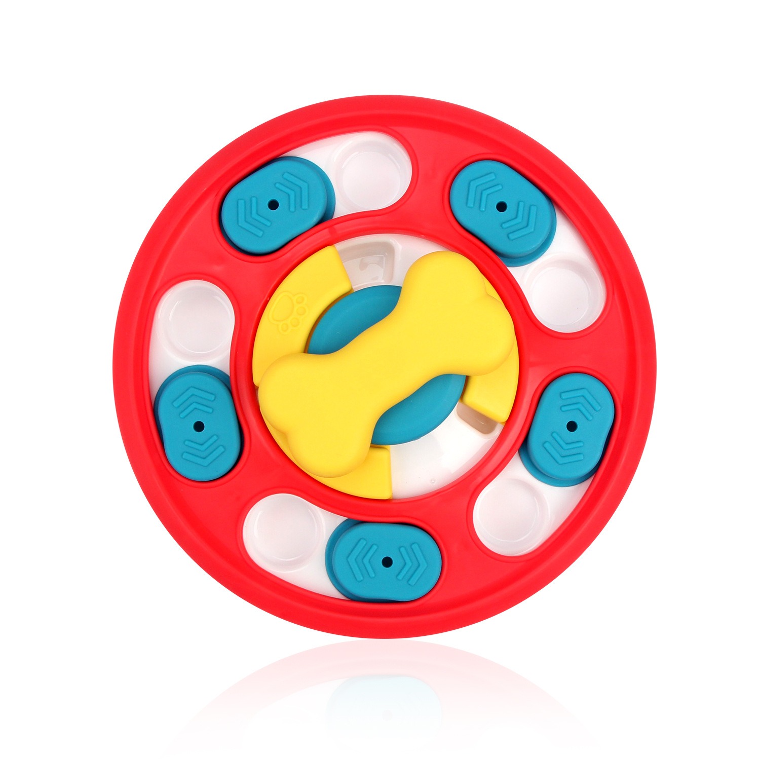 Rotating feeding toy slow food bowl dog turntable chew resistant training puzzle dog toy — image 2