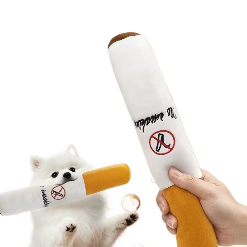 Juguetes de Mascotas Divertidos: Cigarrillo Grande Humo Plush con Sonido, Juguetón para Perros con Mordida Resistente — imagen 6