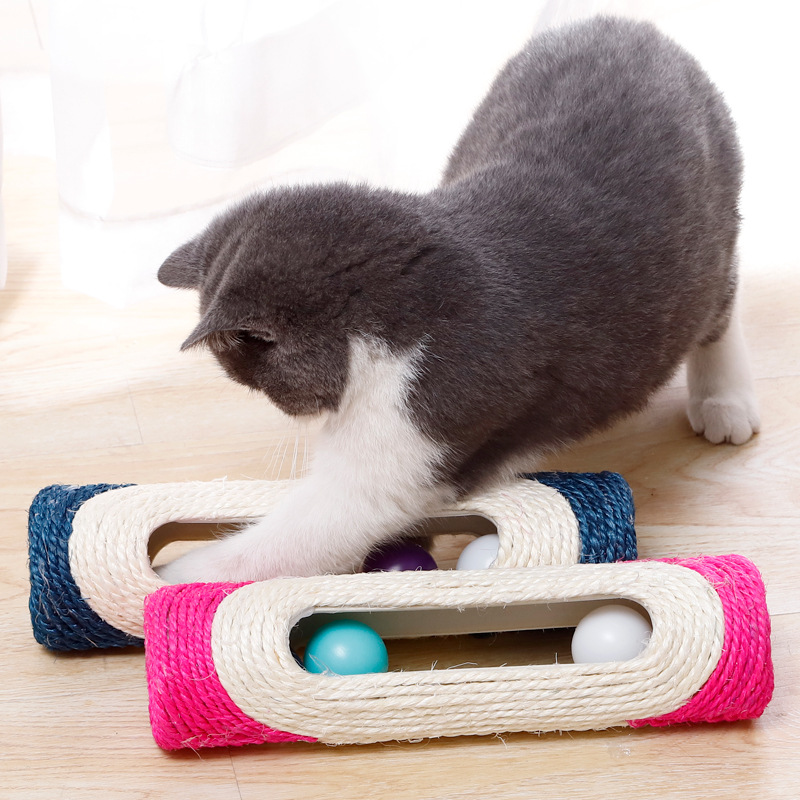 Juguetes de tambor de sisal largos para gatos (3 unidades) — imagen 4