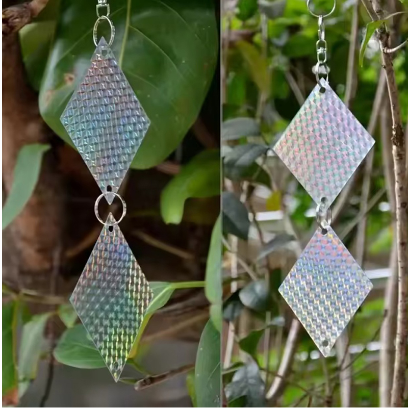 24 Piezas de Discos Reflectantes, Productos Repelentes de Aves, Repelente de Palomas, Protección Contra Cuervos, Repelente de Golondrinas, Reflectante de Doble Cara de Alta Intensidad, Rotación 360°, Material Reforzado — imagen 6