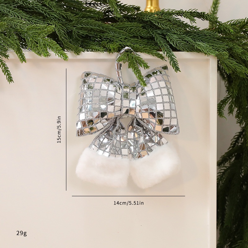 Adorno de Mariposa Brillante para Árbol de Navidad, Decoración de Vidrio para Ventana Hotel y Colgador de Navidad — imagen 12