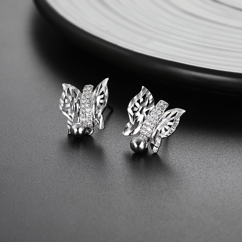 Auriculares de Moda Coreanos para Mujer con Diseño de Mariposa en Hollow, Temática Literatura y Arte Japonés — imagen 2