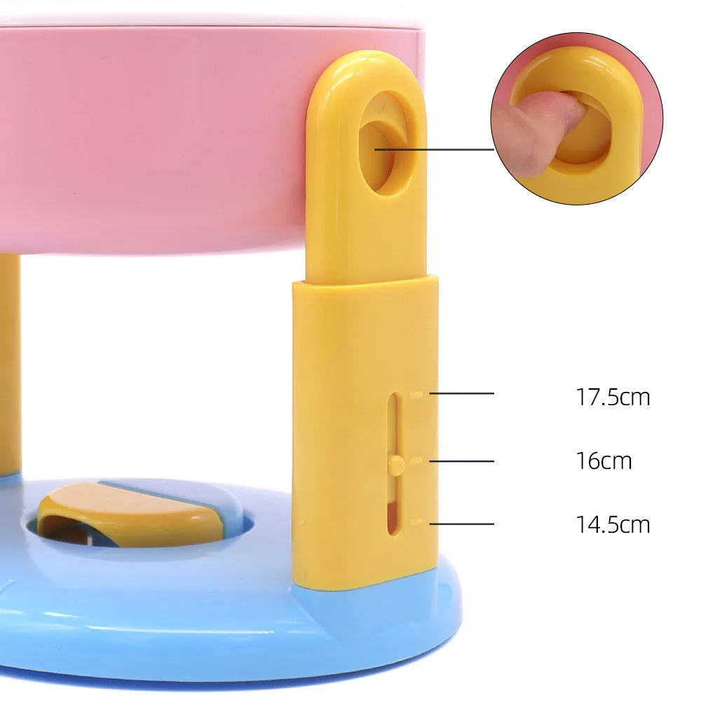 Plato Elevado con Tornillo de Sujeción para Prevenir Derribos, Altura Ajustable, Comida y Agua para Mascotas, Suministros para Animales Domésticos — imagen 3