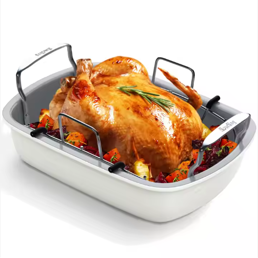 Sartén para Asar Pollo Resistentes a Altas Temperaturas - Platos de Hornear para Pechugas y Muslos — imagen 4
