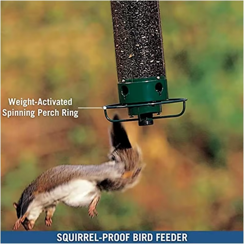 Hanging Wild Bird Feeder Weight Activated Rotating Squirrel Proof Outdoor Garden Yard Tree Mounted Automatic Bird Feeding — image 2