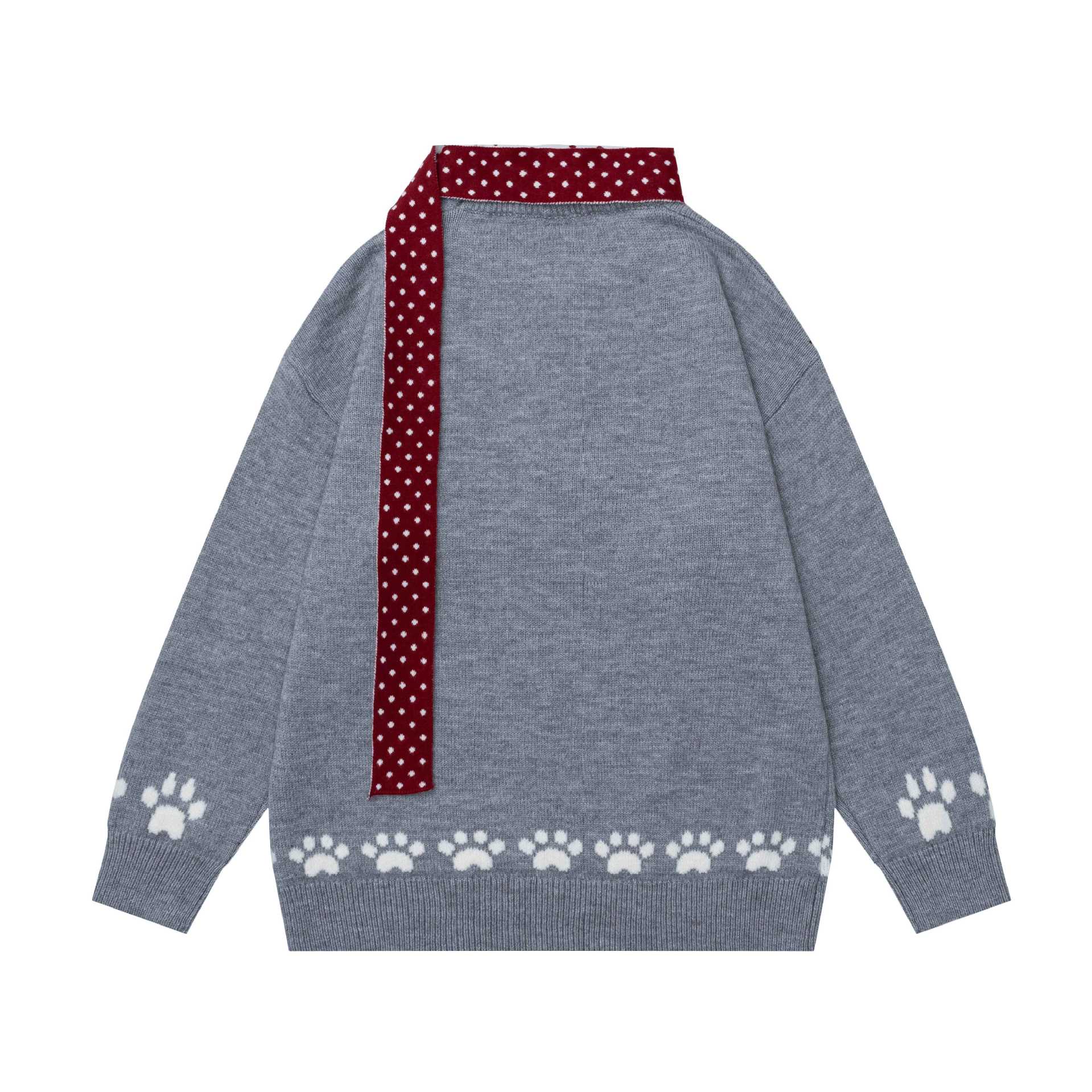 Scarf Running Dog Sweater — image 5