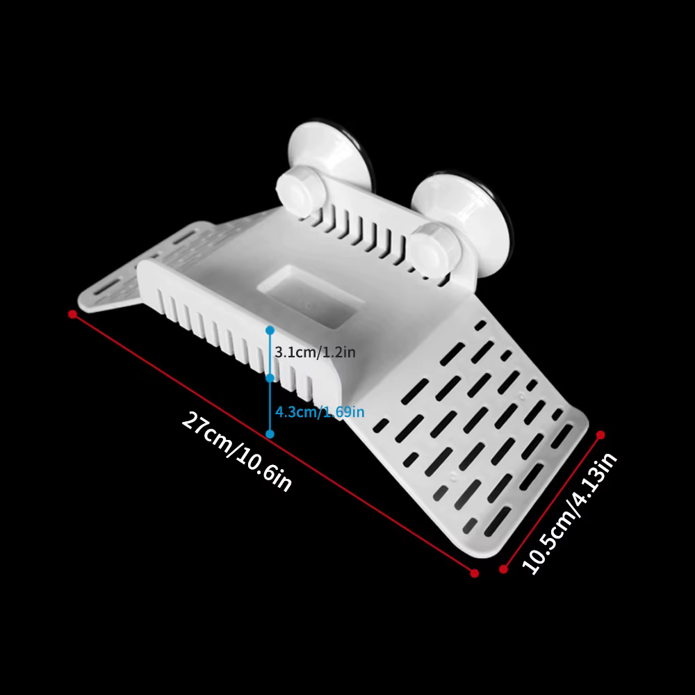 White Bridge-Shaped Balcony, Amphibian Climbing Platform, Turtle Breeding Box, Decorative Floating Platform — image 6