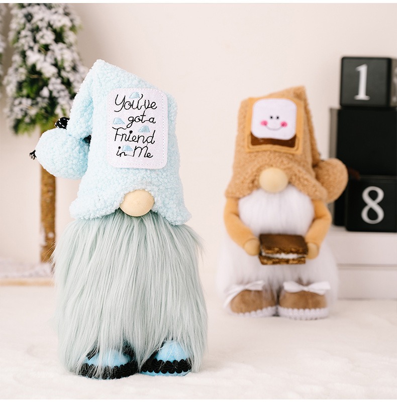 Doll Cow Plush Dwarf Doll Cake Smiling Face Doll Rudolf Doll Ornament — image 5