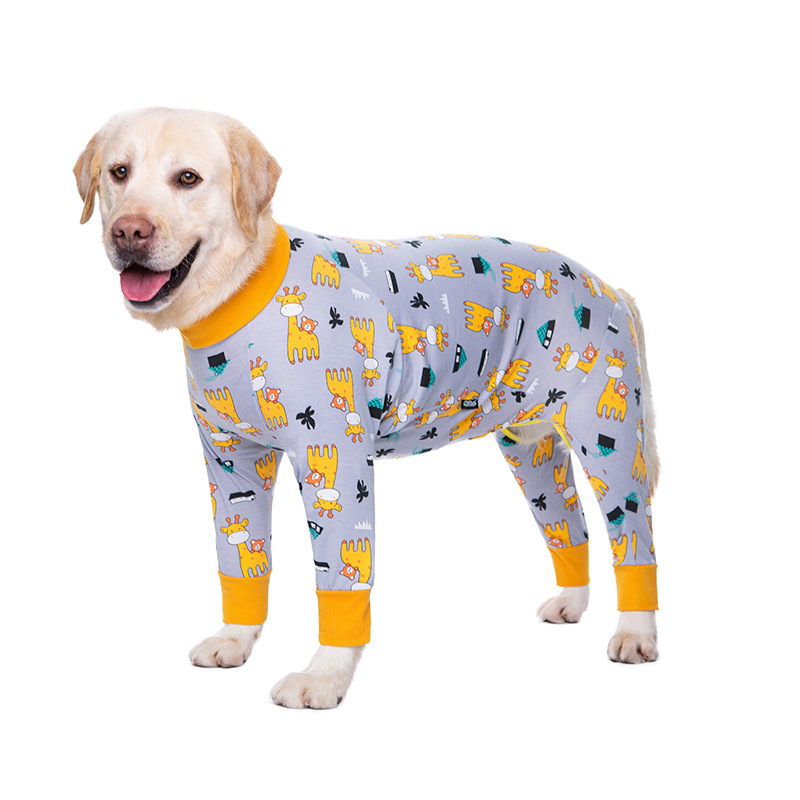 Medium and large dog pet clothing thin design belly protection weaning and sterilization suit — image 6