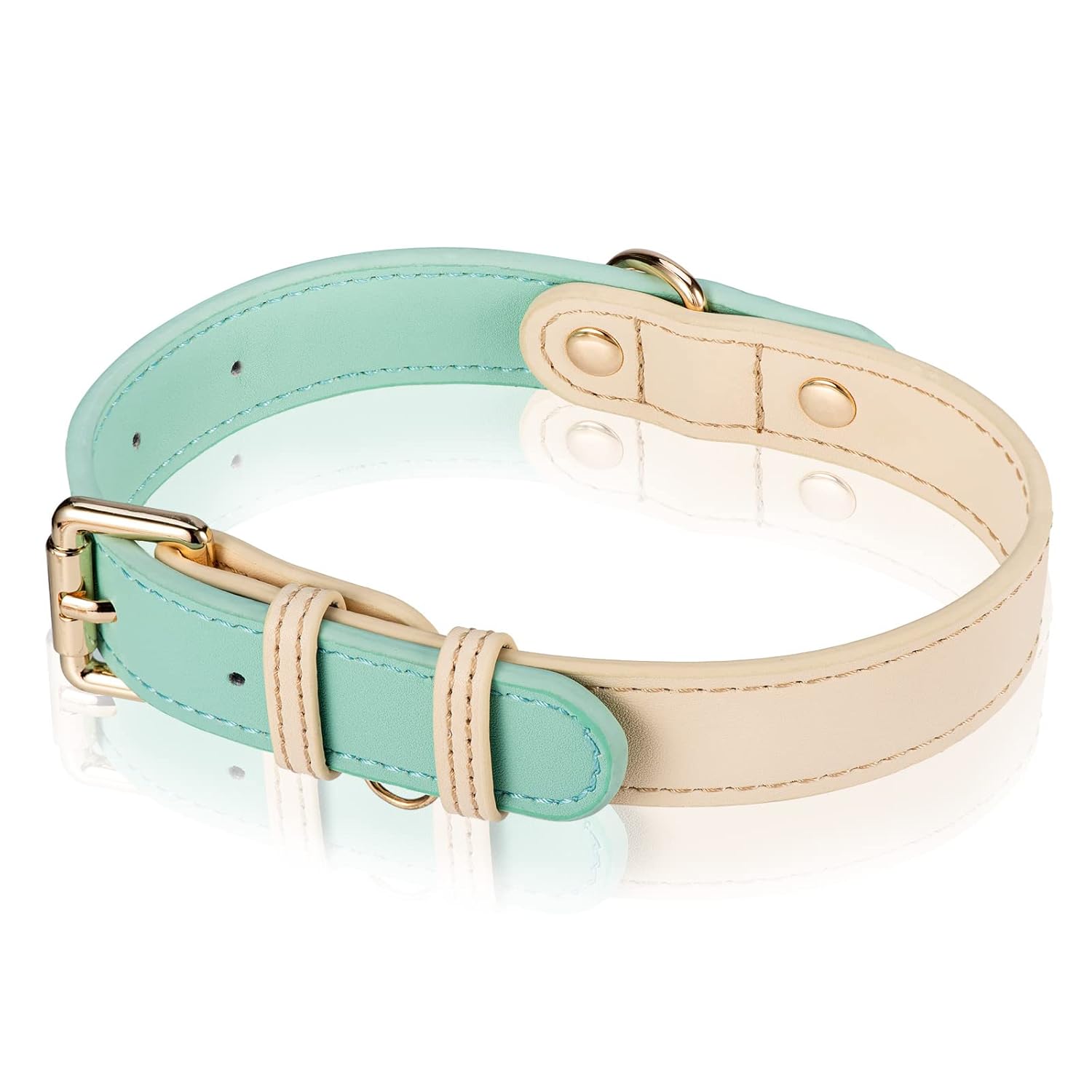 Collar para Perros M, L - Collar de Cuero para Pequeños, Medianos y Grandes Caninos — imagen 3
