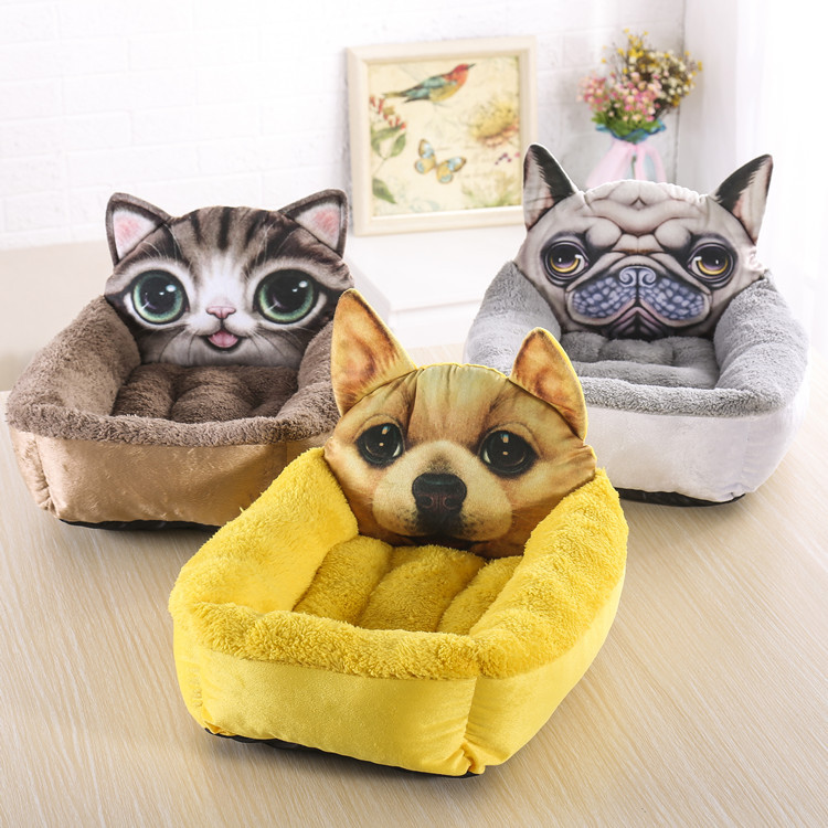 Casa para Perro con Forma de Dibujo Animado en 3D, Casa Cálida para Gato, Casa para Mascotas, Colchoneta para Perro, Artículos para Mascotas — imagen 1