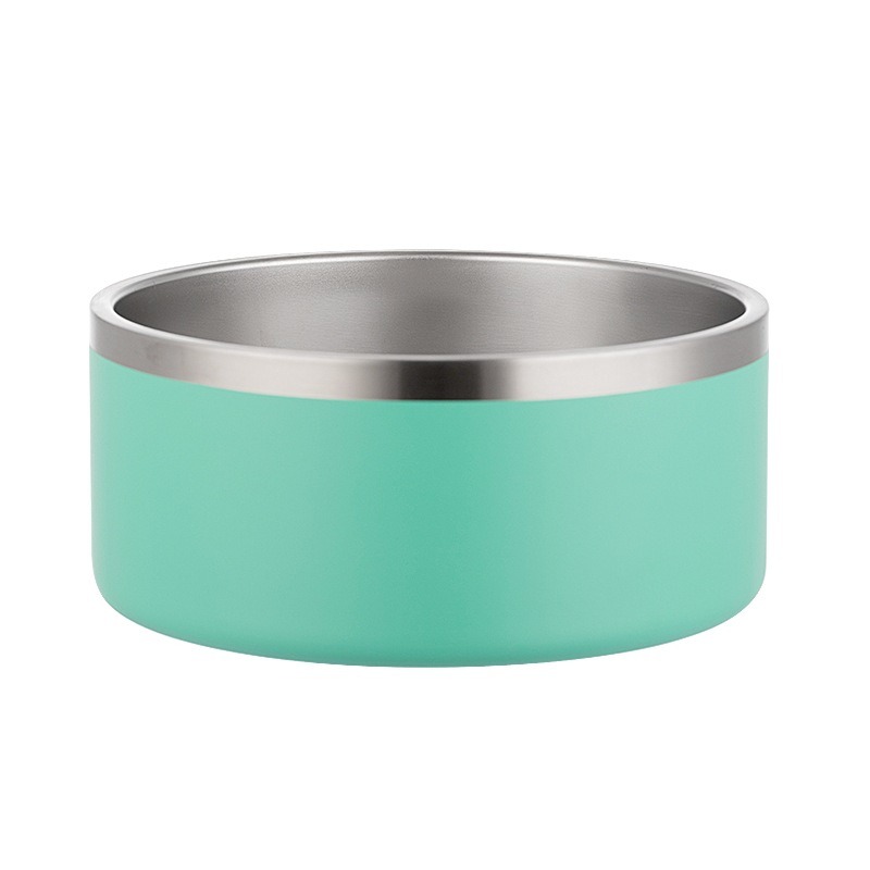 Bol de Alimento Canino Grande Capacidad Acero Inoxidable Redondo con Dos Capas y Vacío para Perros Comida No Deslizante — imagen 12