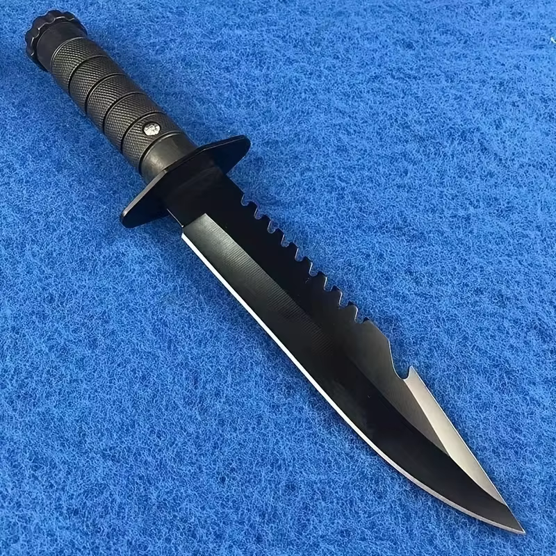 Ultra-Sharp Multi-Function Fixed Blade Tactical Knife - High Hardness All-in-One Portable Tool With K Sheath And Straight Edge — image 4