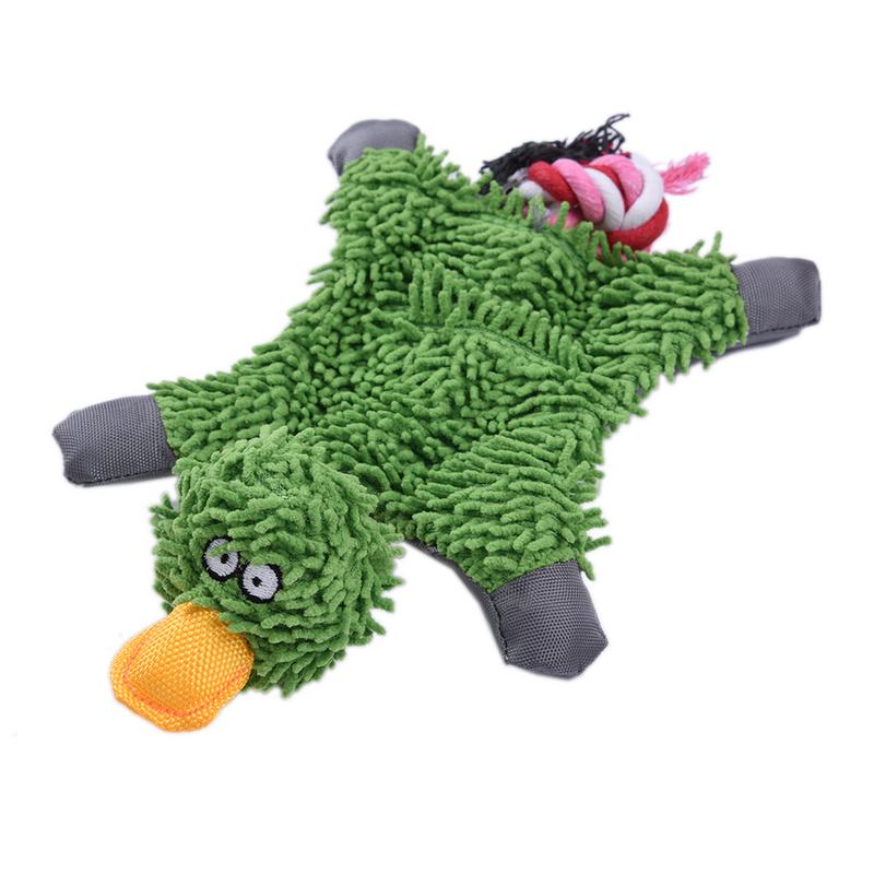 Pet Dog Squeaky Toy Durable Cute Papa Duck Making Sound Plush Dog Puppy Chew Toys Training Teething Toys — image 2