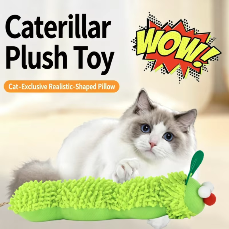 Juguete de felpa para gato: alivio del aburrimiento, resistente a rasguños y mordidas, accesorio de juego para animales pequeños, autoestimulación divertido — imagen 3