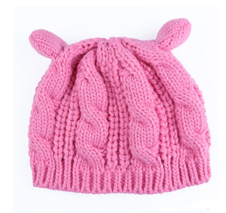 Gorro de Punto con Orejas de Gato, Otoño e Invierno — imagen 13