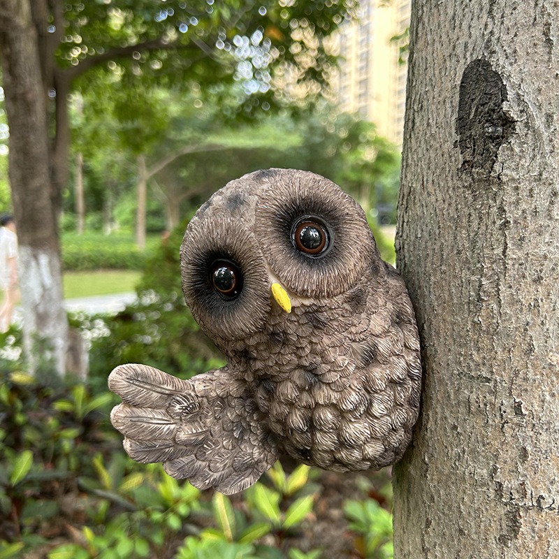 Simulated animal owl resin handicraft ornaments — image 3